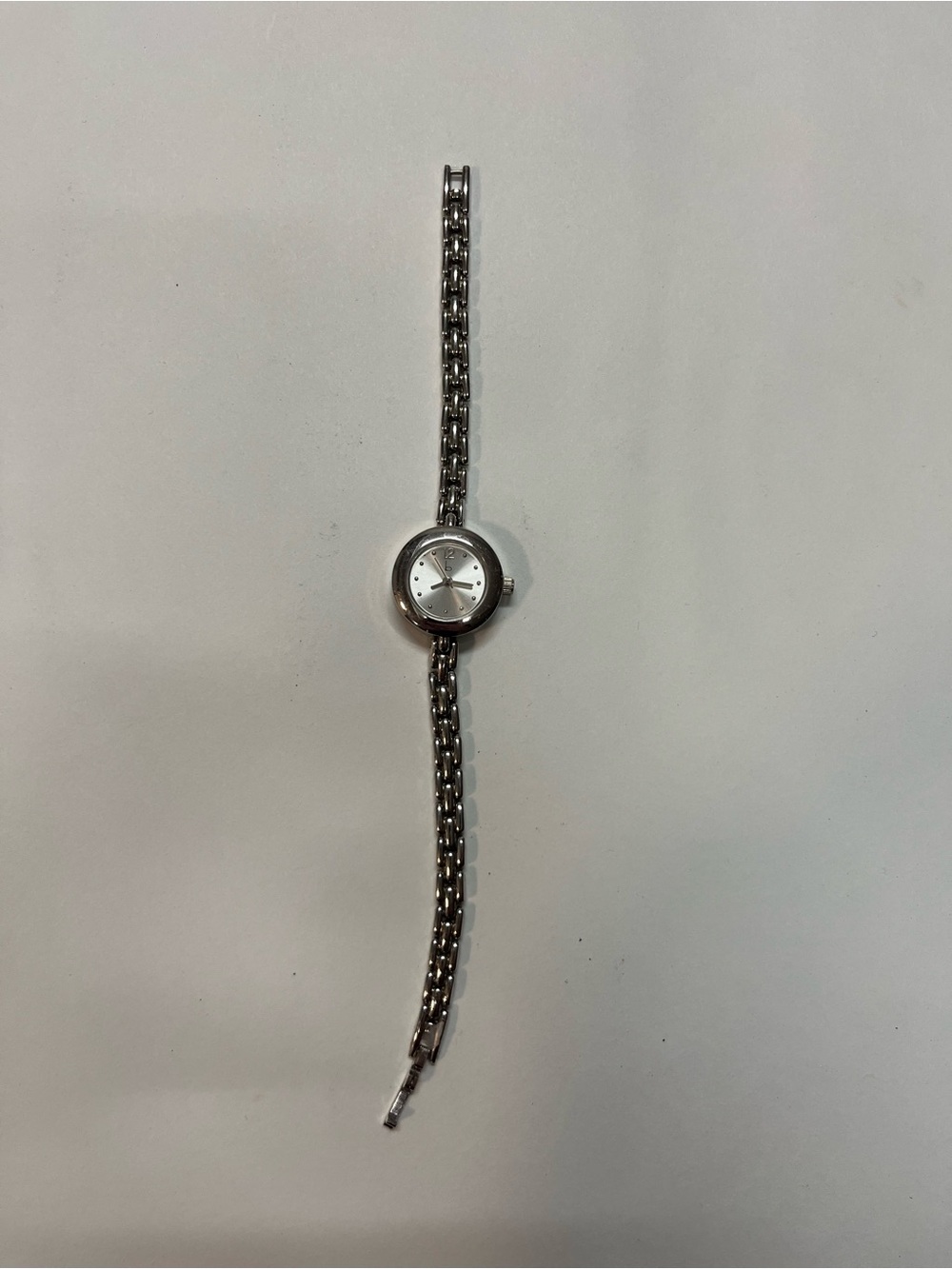 Silver Round Face Bracelet Watch - Silver